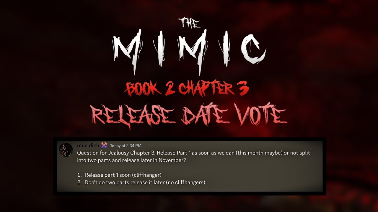 when is the mimic jealousy chapter 3 coming out