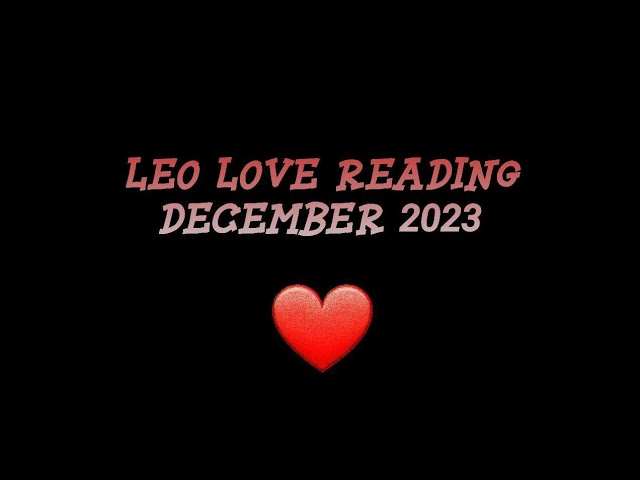 leo love tarot december 2023