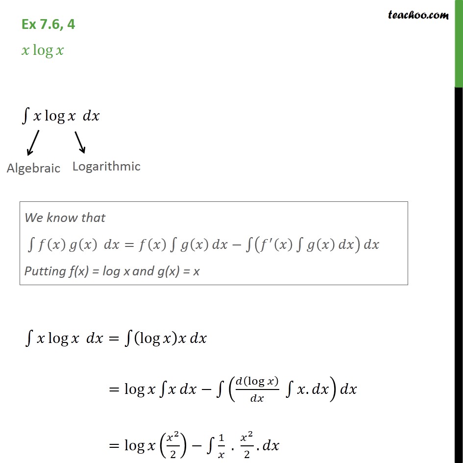 integral x log x dx