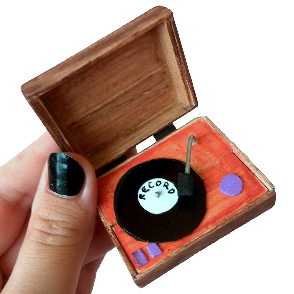 mini vinyl record player