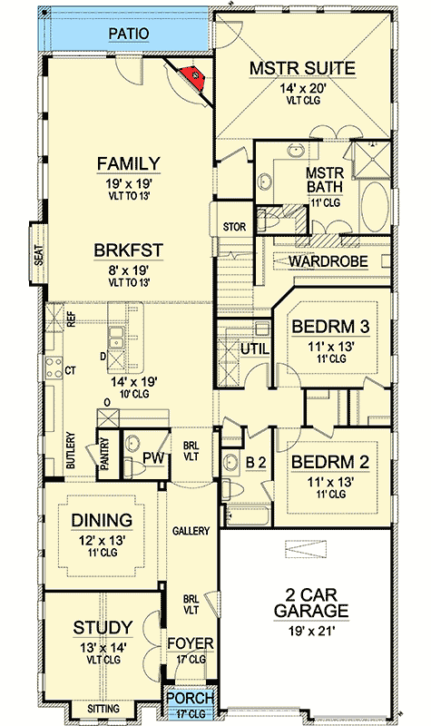 narrow lot luxury house plans