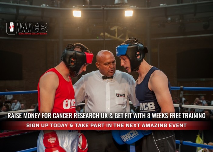 ultra white collar boxing event