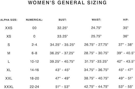 rag & bone size chart