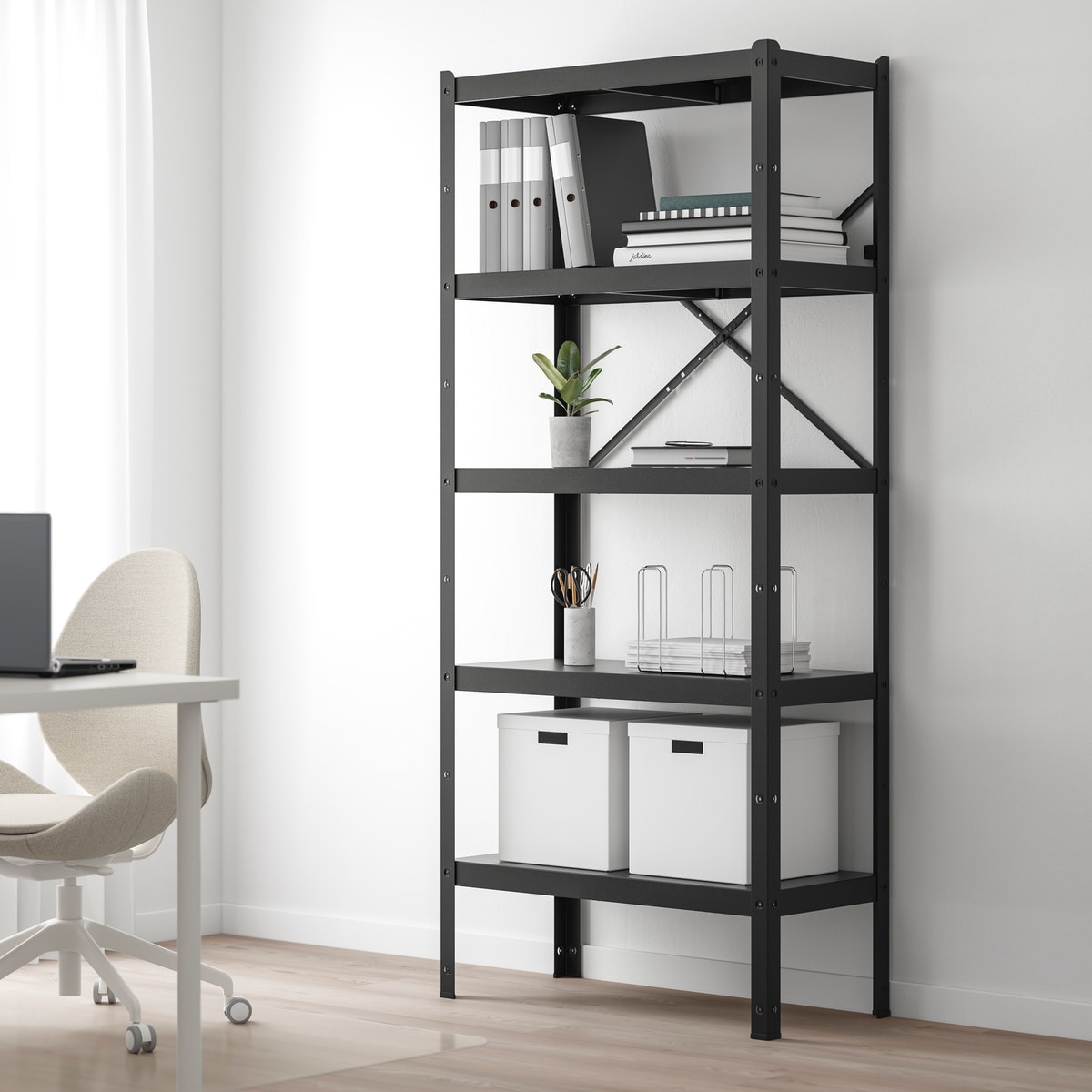 ikea metal shelf unit