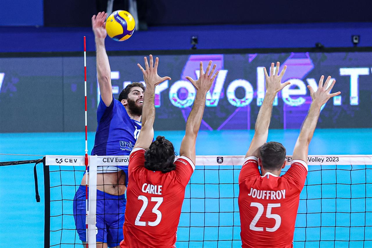 france israel volleyball score