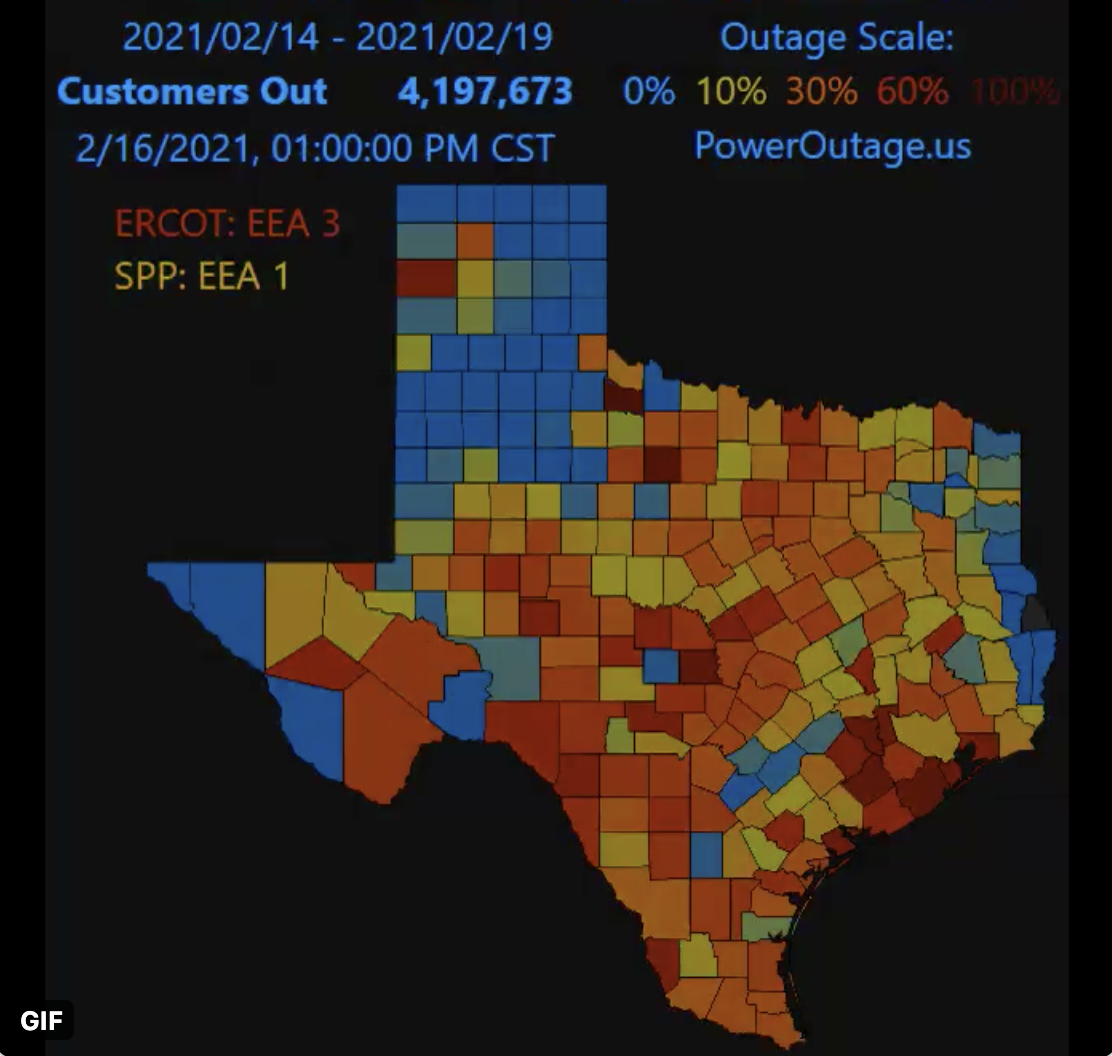 nationwide power outage map