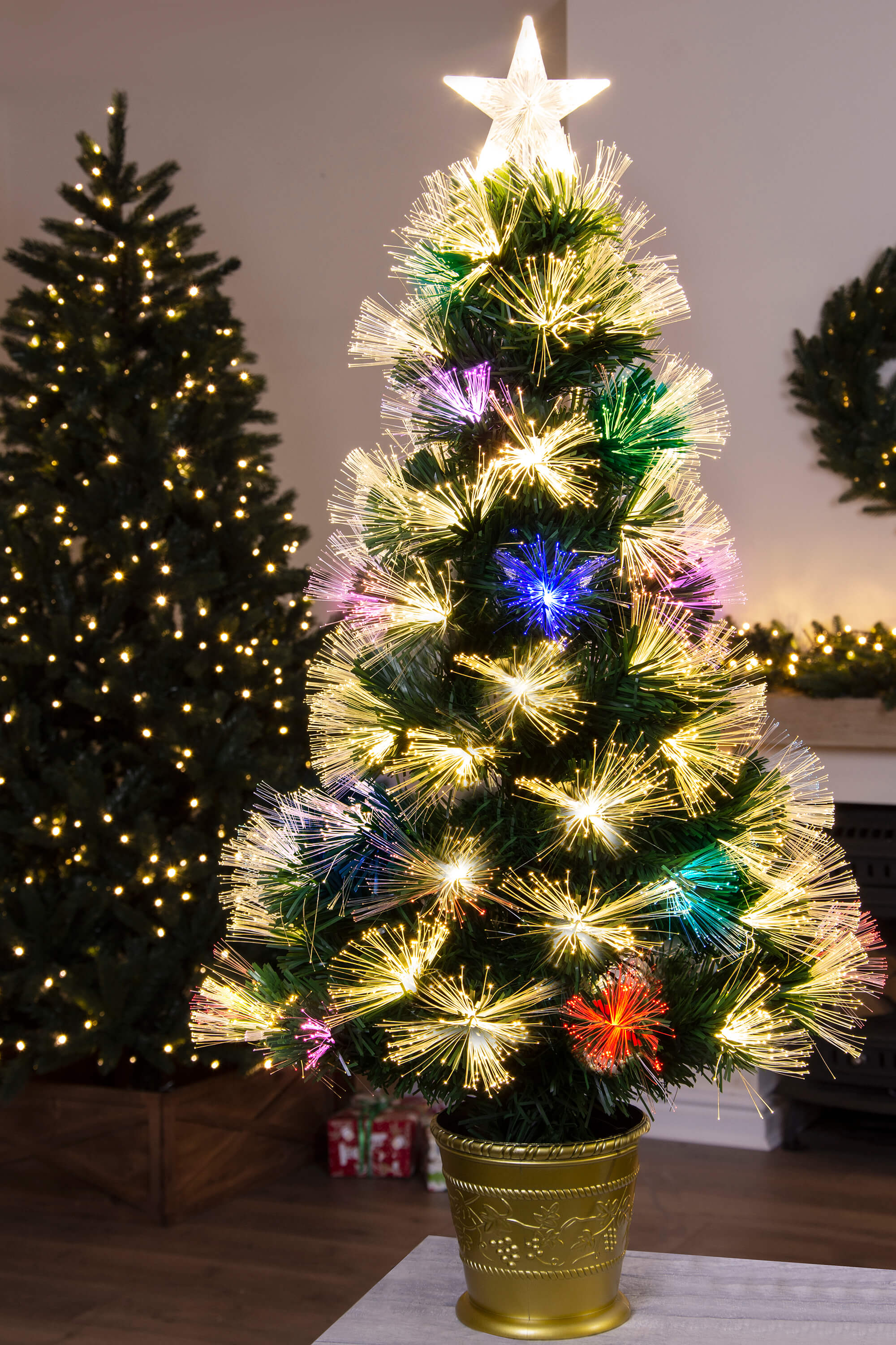 cheap fibre optic christmas tree