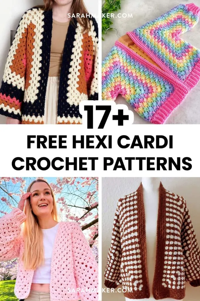 how to crochet a hexagon cardigan