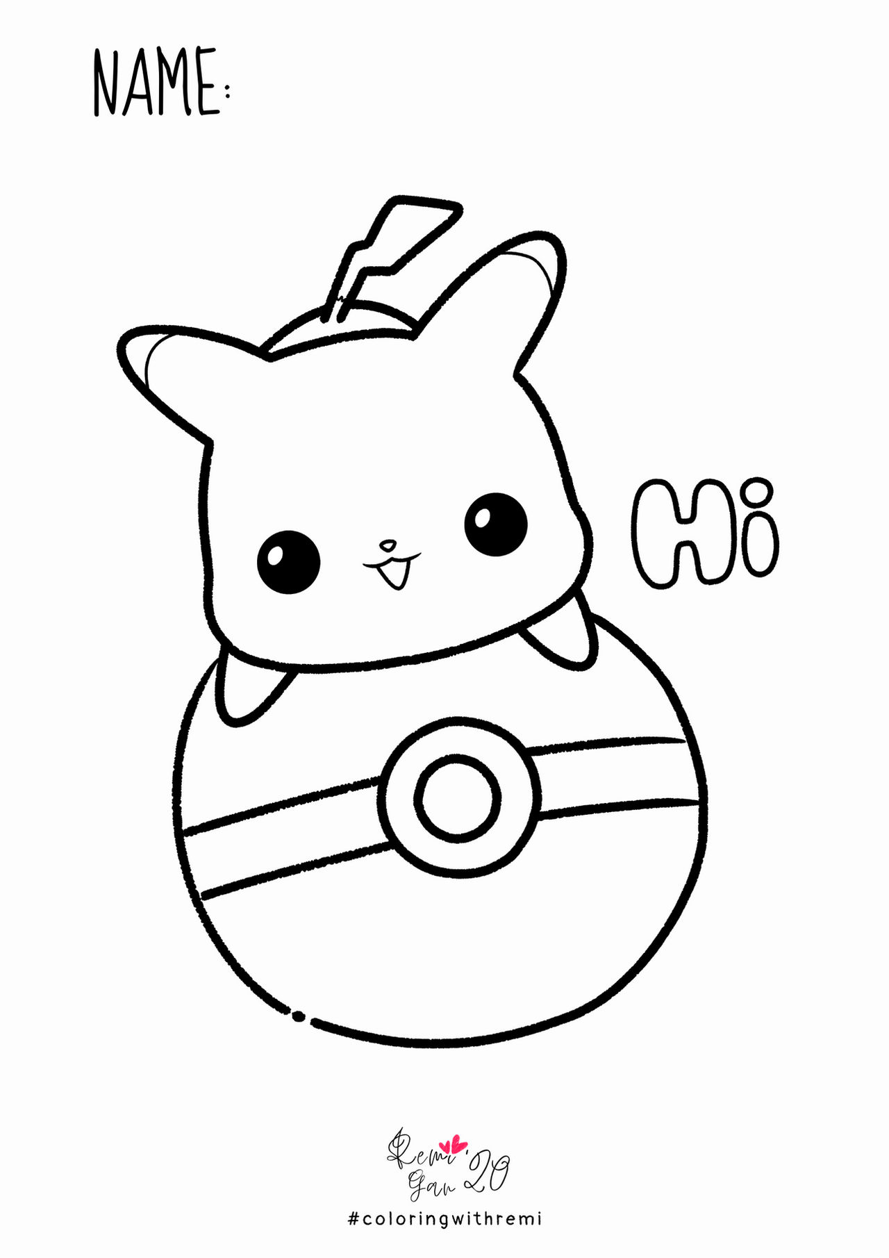 pikachu coloring