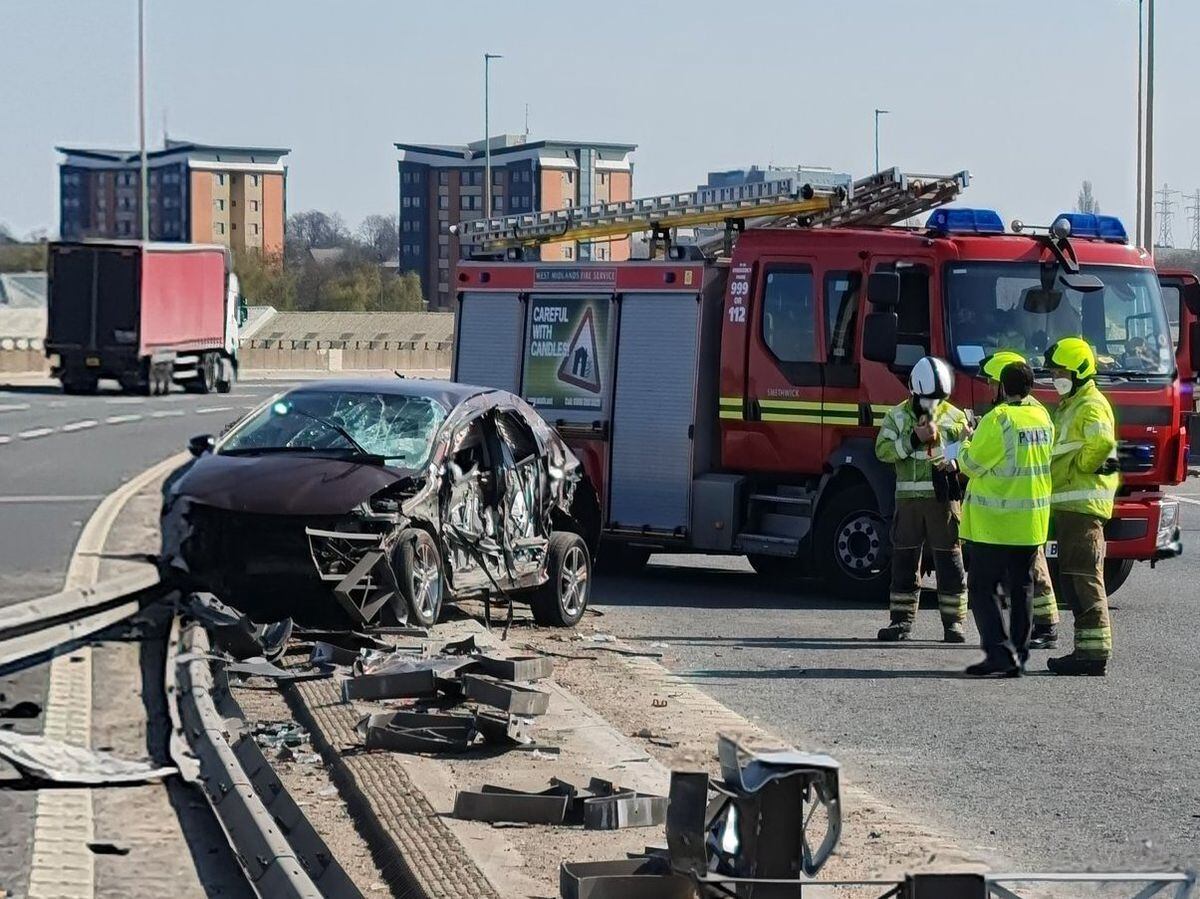 m5 traffic accident today southbound