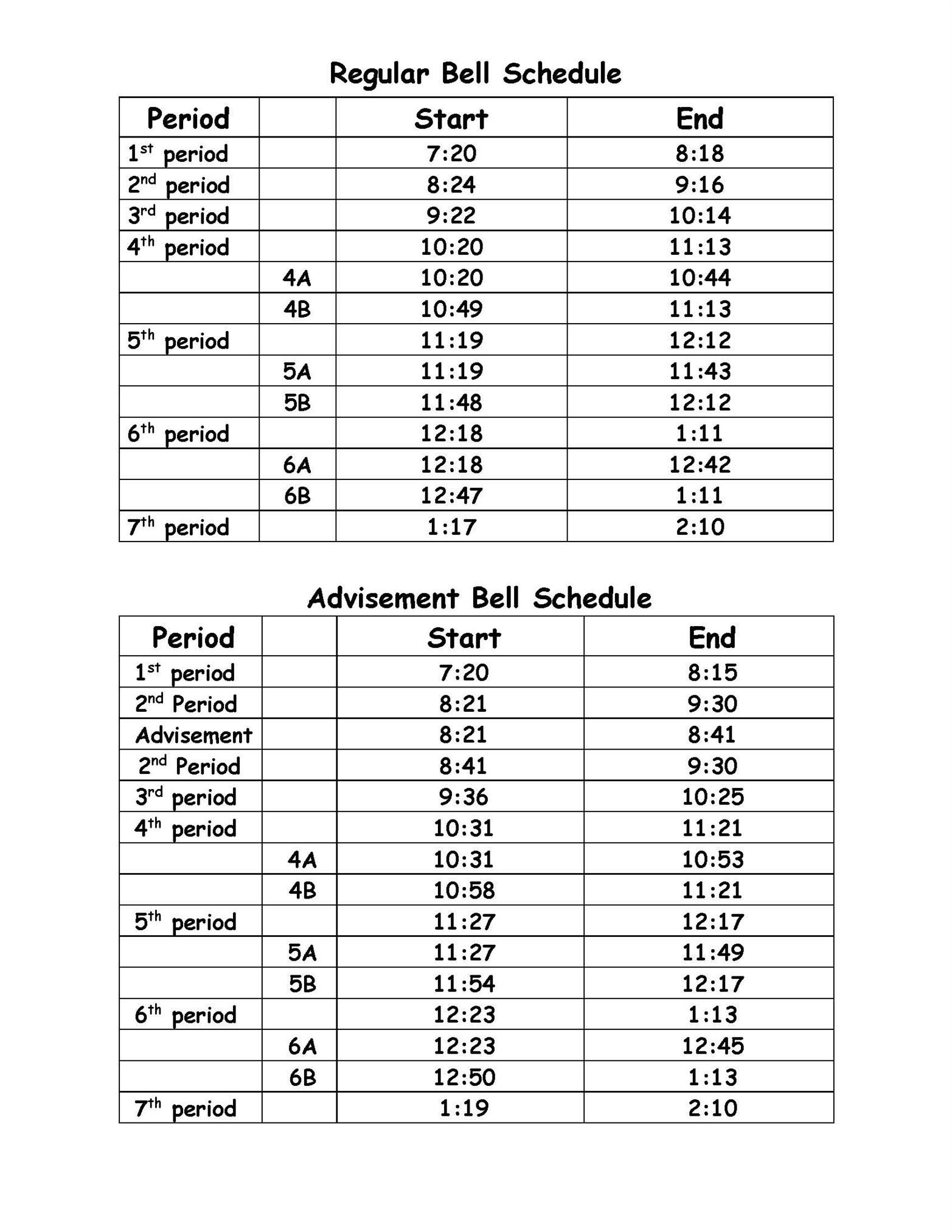 millcreek jr high bell schedule