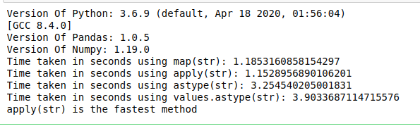 pandas convert column to string