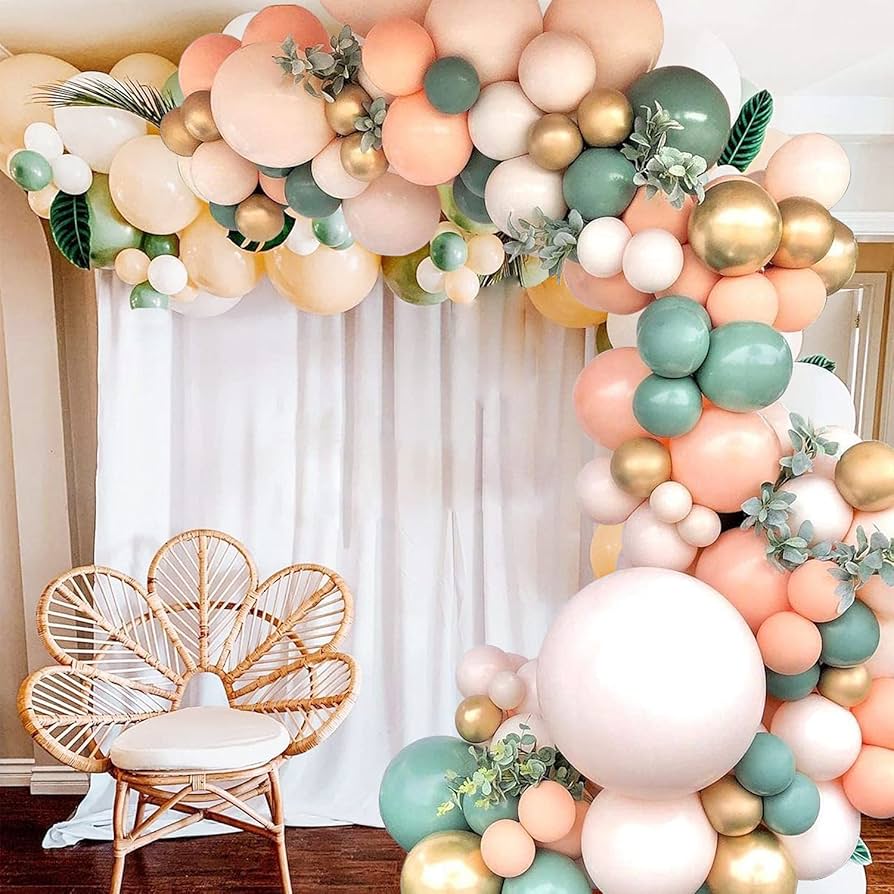 balloon arch peach