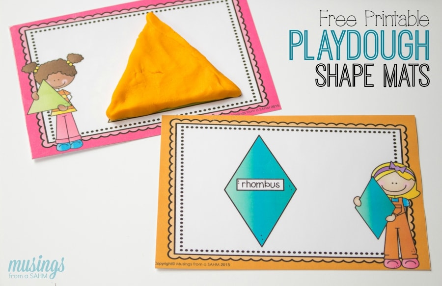 shape playdough mats