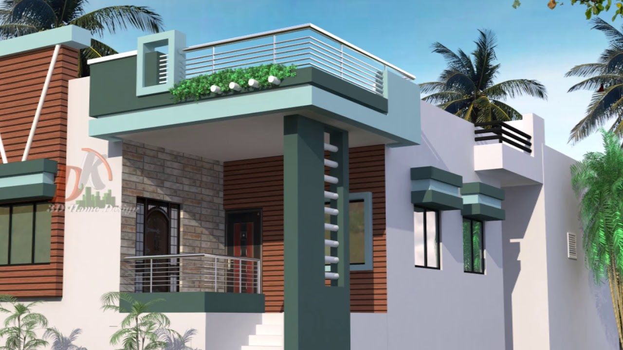 ground floor portico elevation design