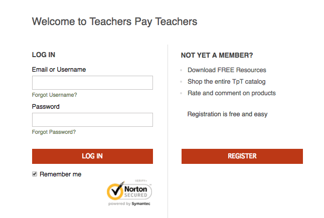 www teacherspayteachers com login