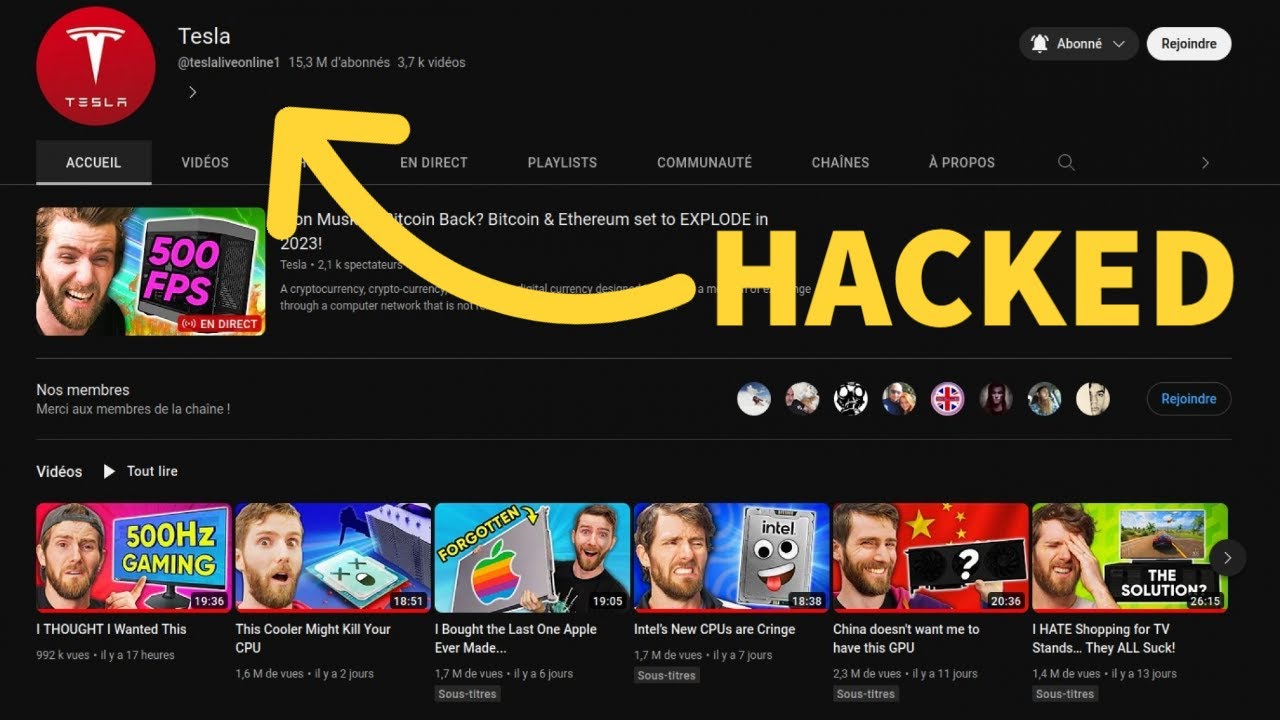 linus tech tips youtube channel hacked