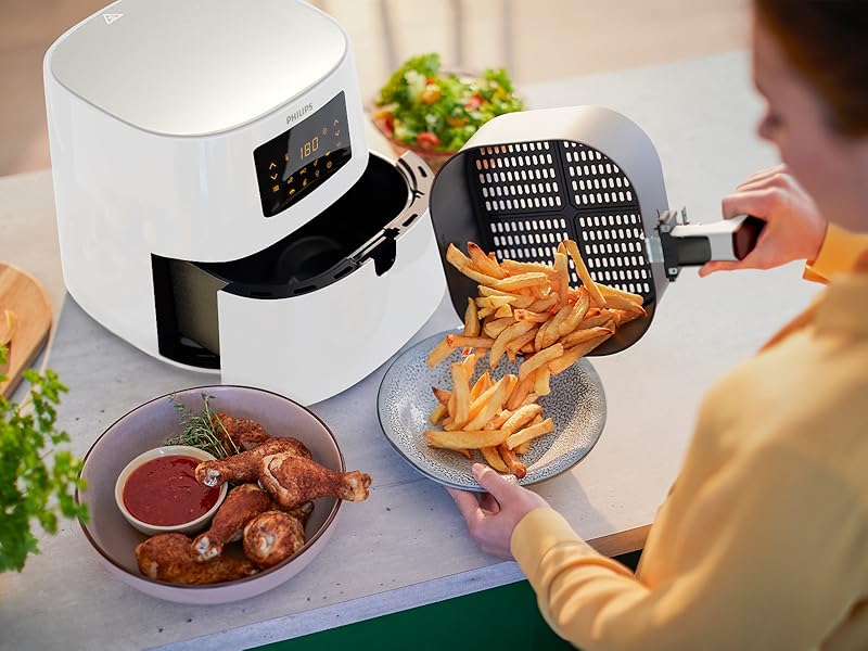 philips essential digital airfryer xl white hd9270/21