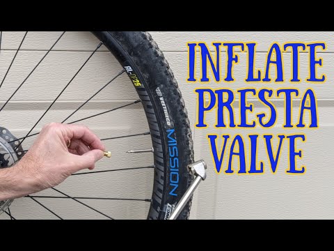 how do i inflate a presta valve