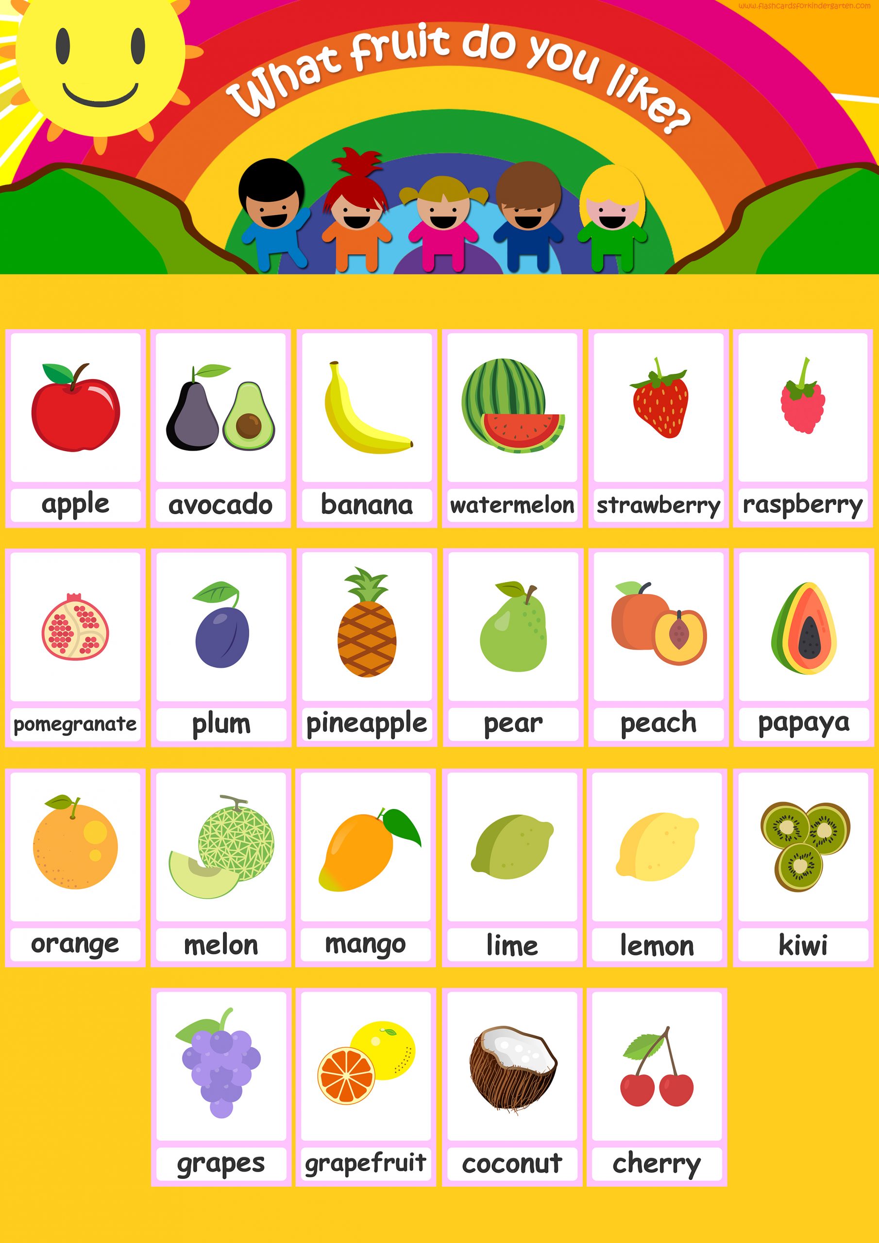 fruit flashcards