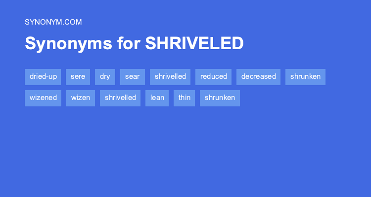 shrunken synonym