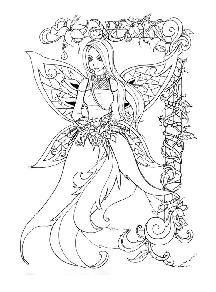 fairy colouring pages printable