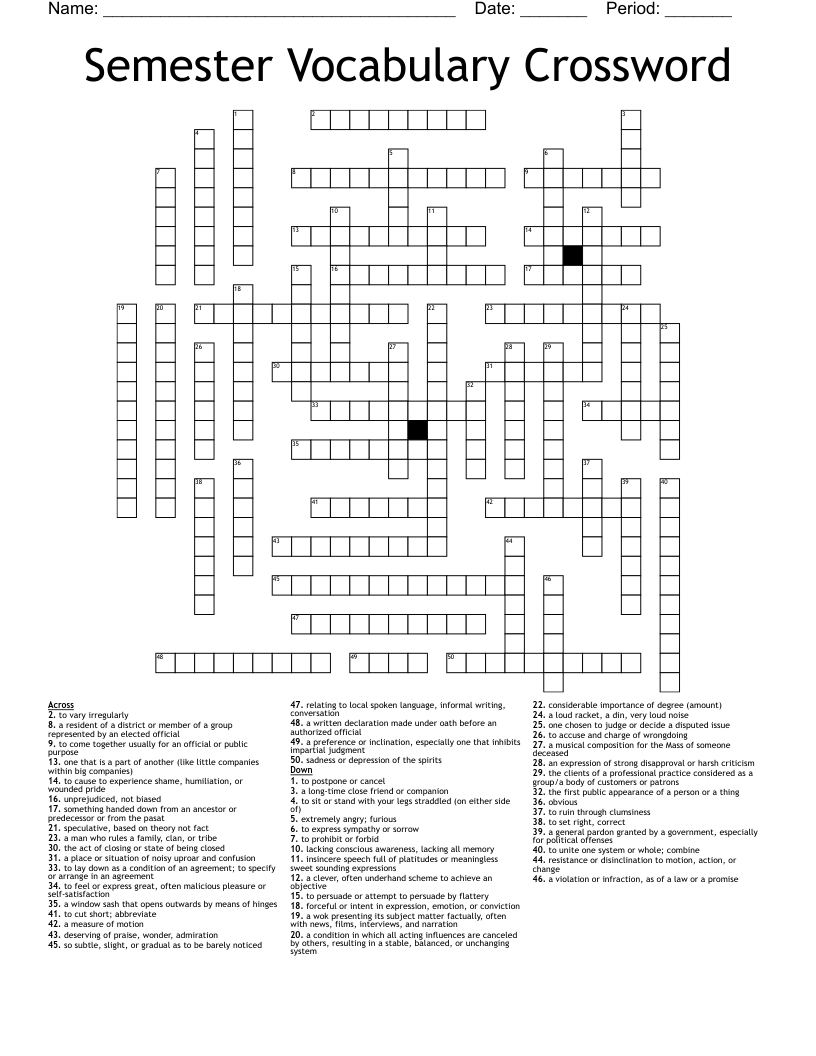 platitude crossword