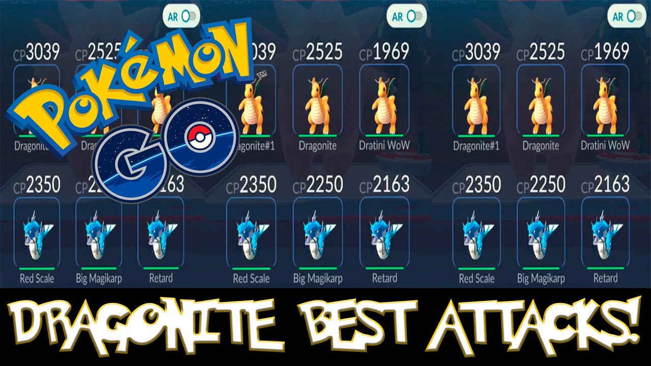 best moveset dragonite pokemon go