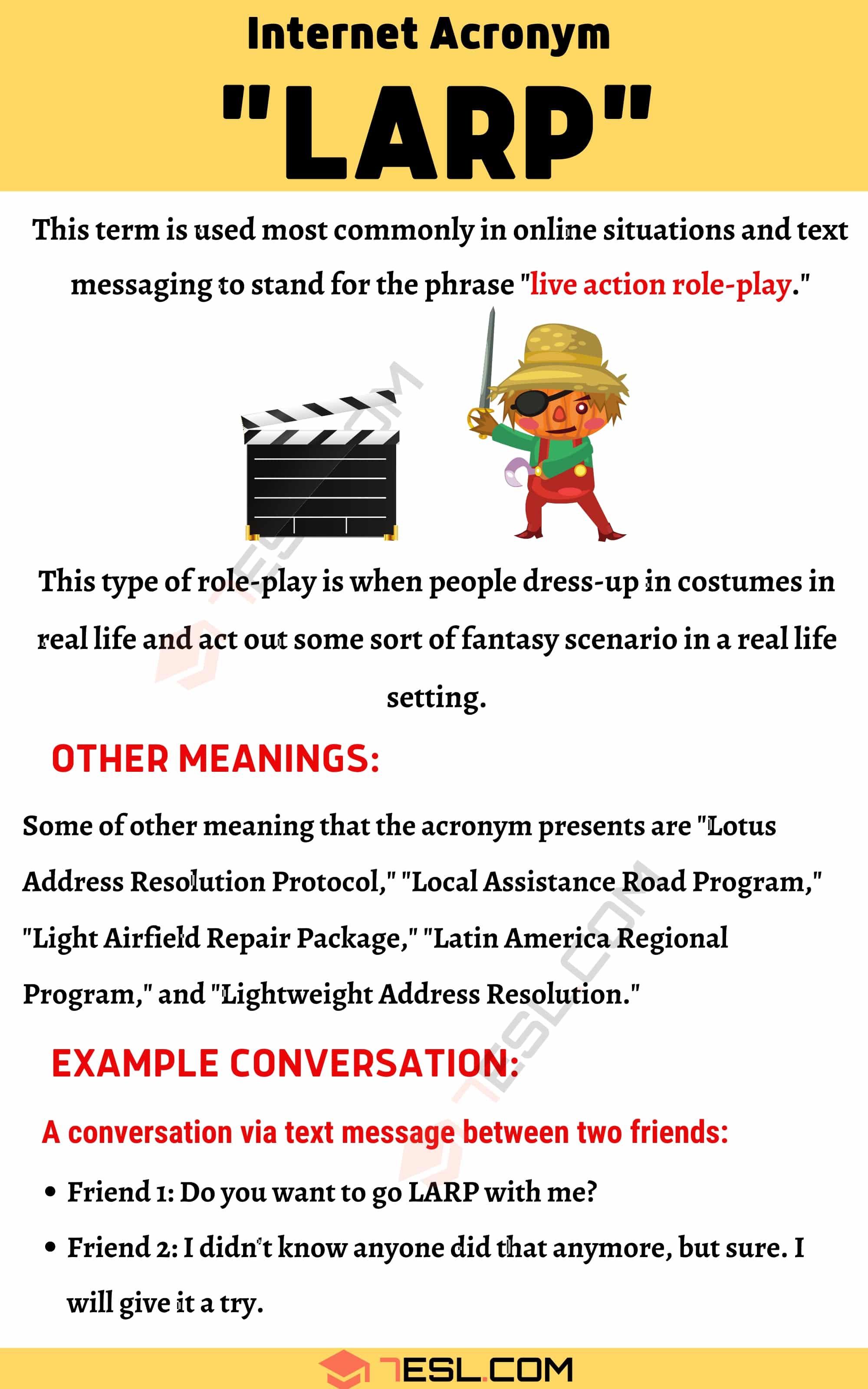 larp meaning slang