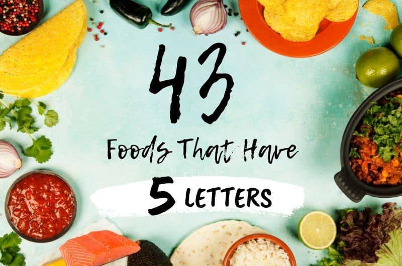 five letter food words