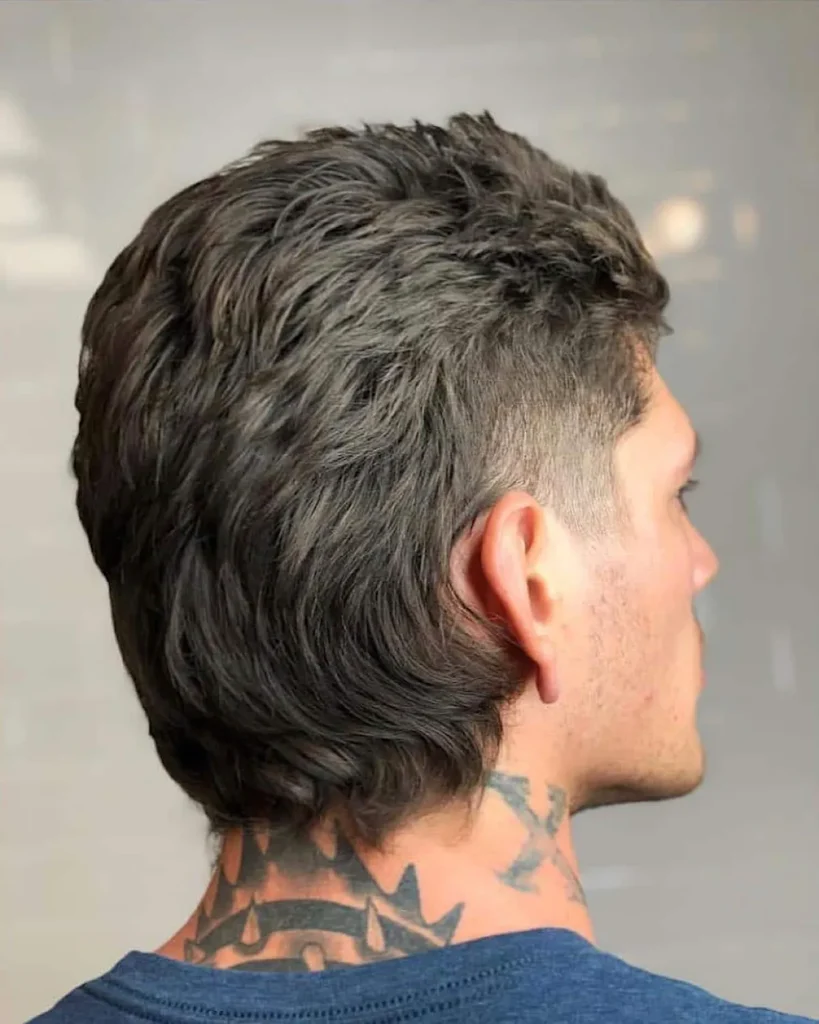 temple fade mullet