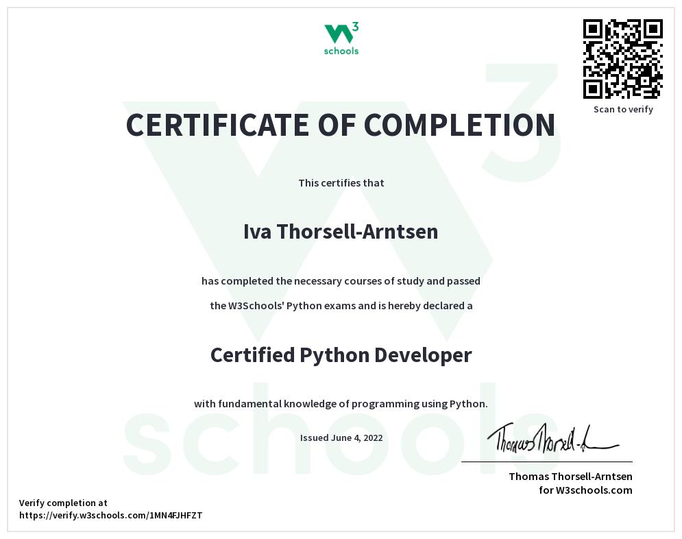 w3 schools python