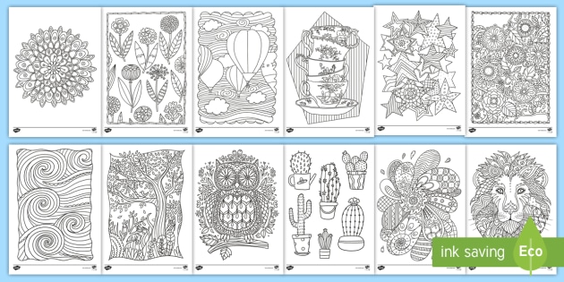 printable mindfulness colouring