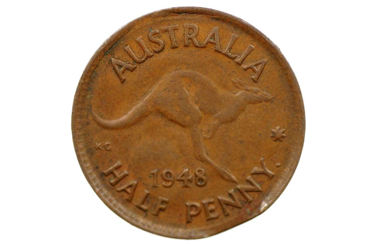 australian half penny 1948