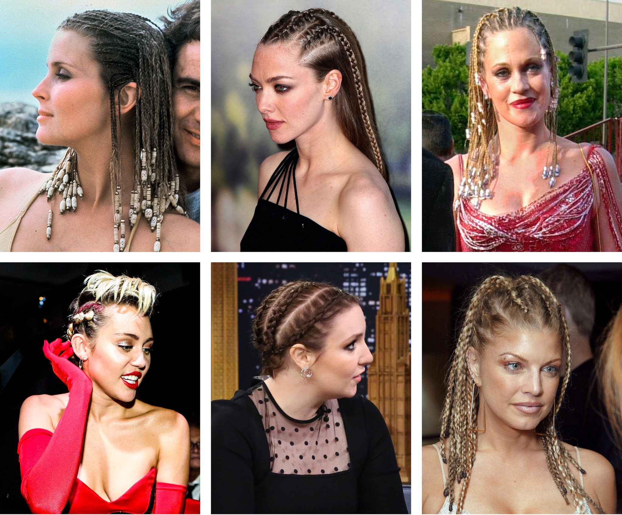 white person with braids