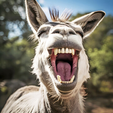 laughing donkey images