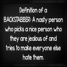 definition backstabber