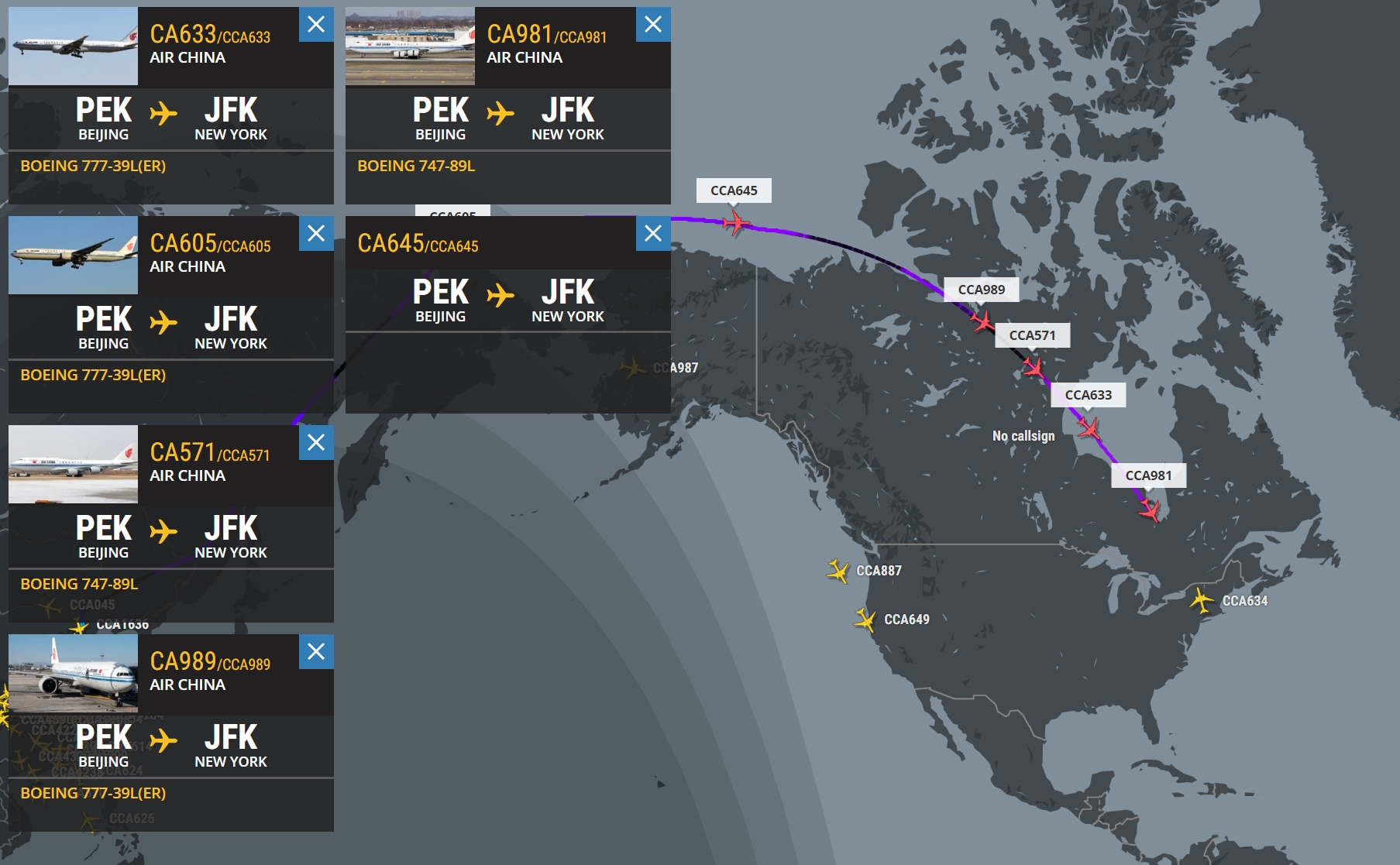 air china jfk to beijing