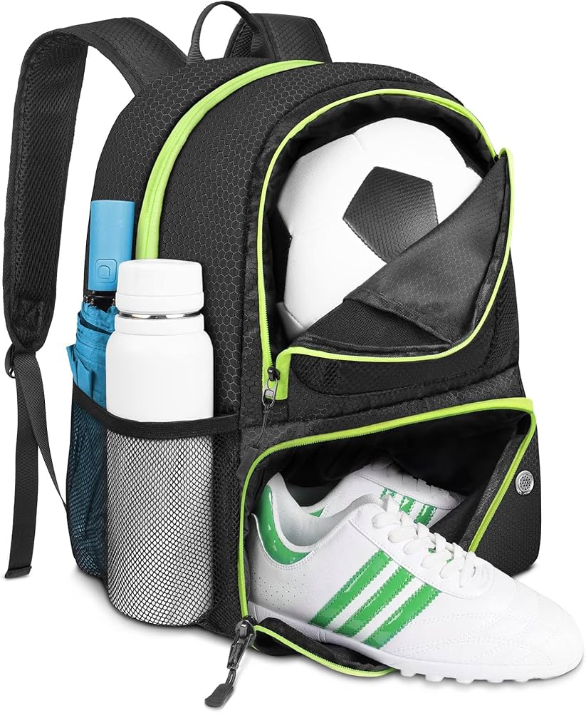 soccer bag with ball holder