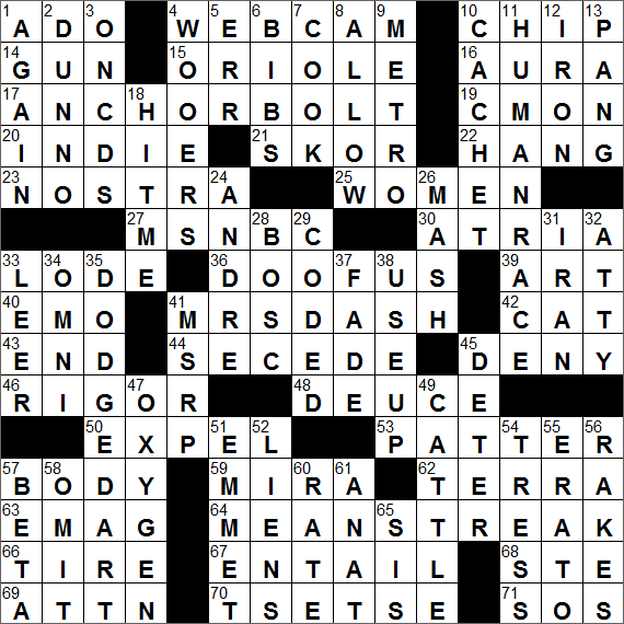 1980s chrysler compact crossword