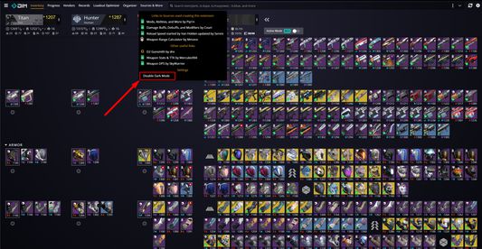 destiny item manager firefox