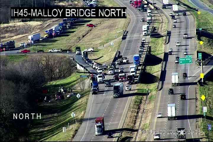 major accident on i 45 south today