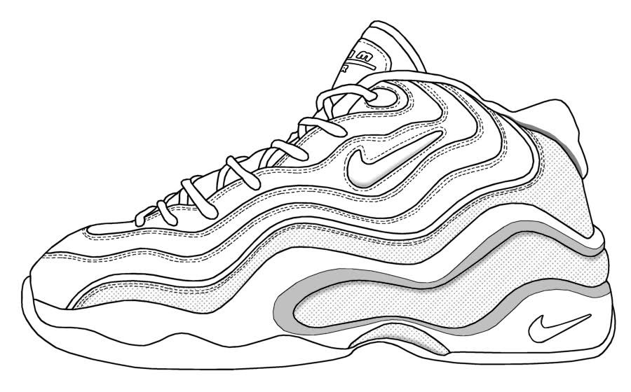 shoe coloring sheets