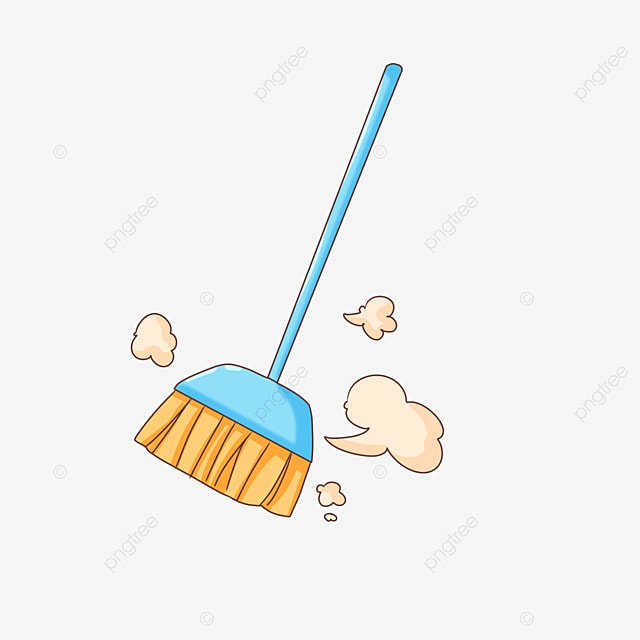 cartoon broom