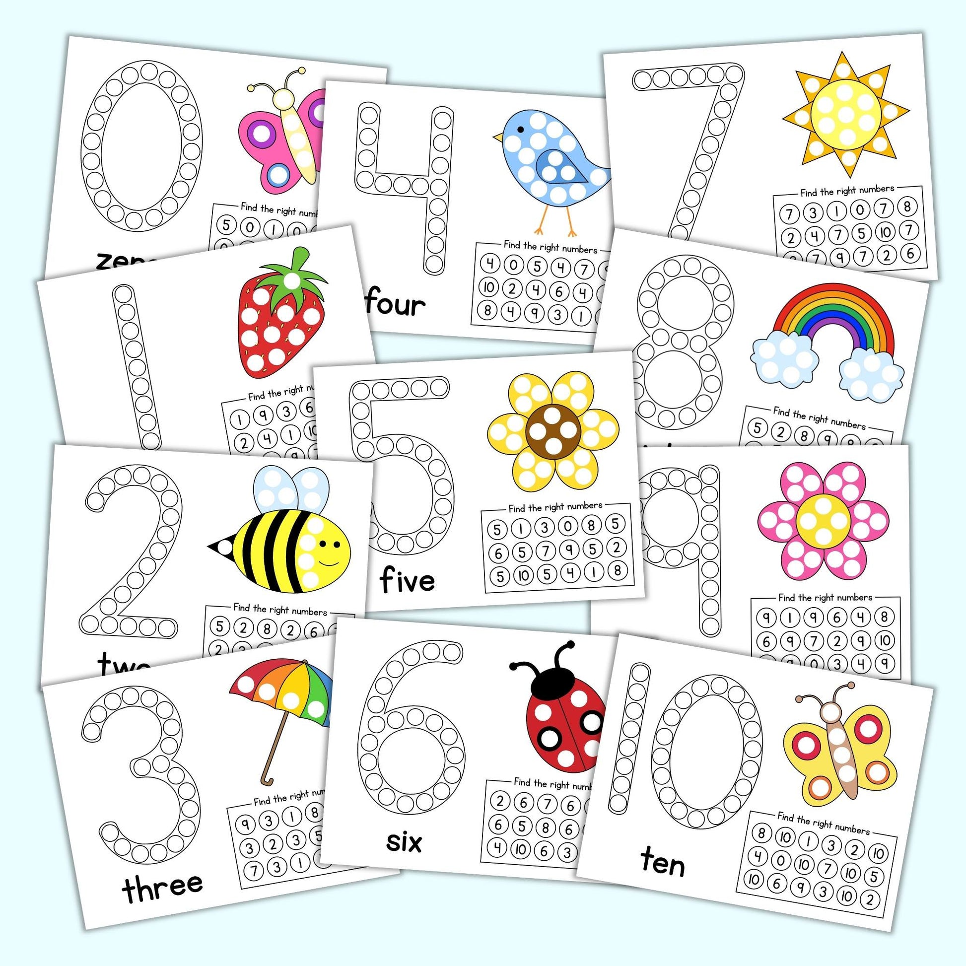 dot marker printables