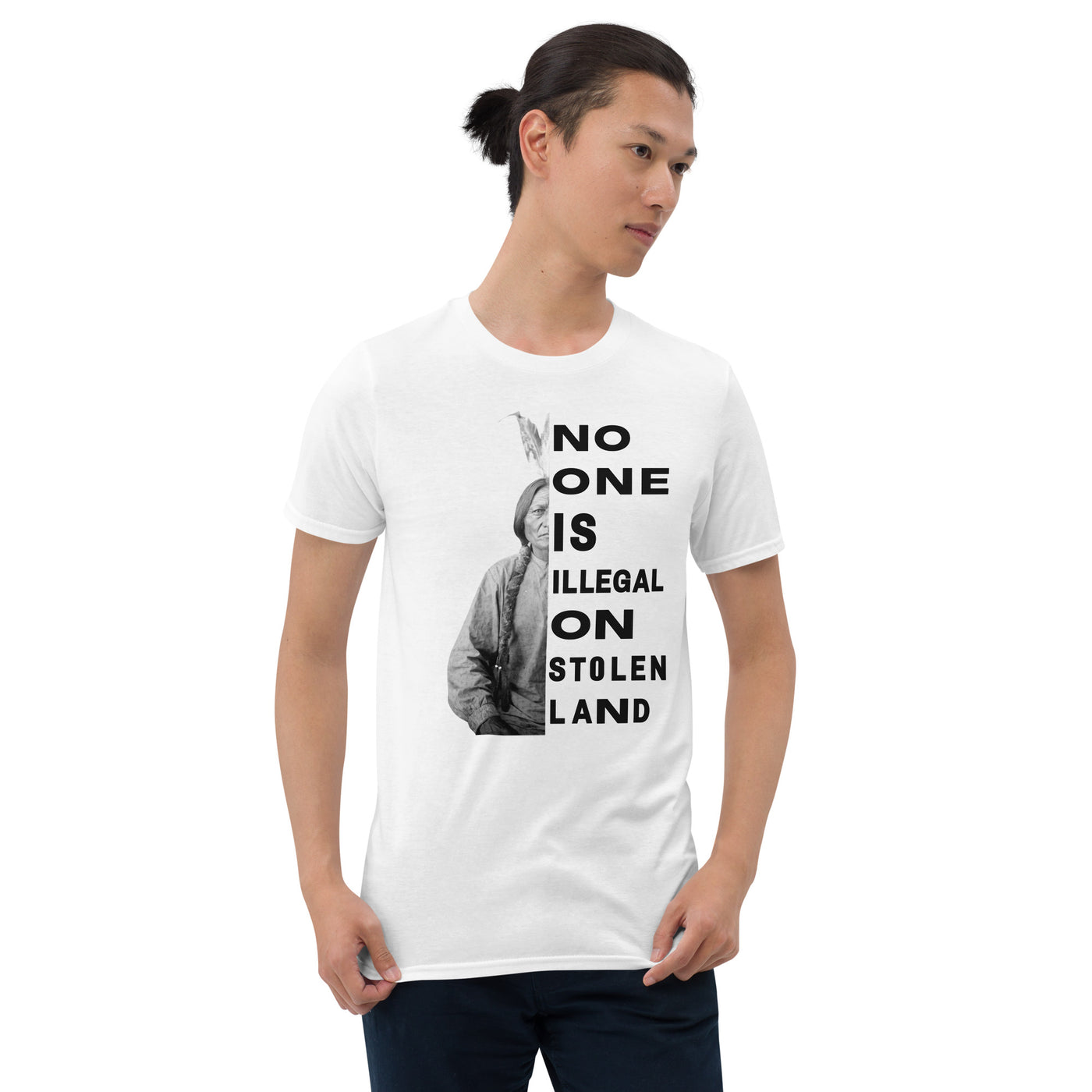 no one is illegal on stolen land t-shirt