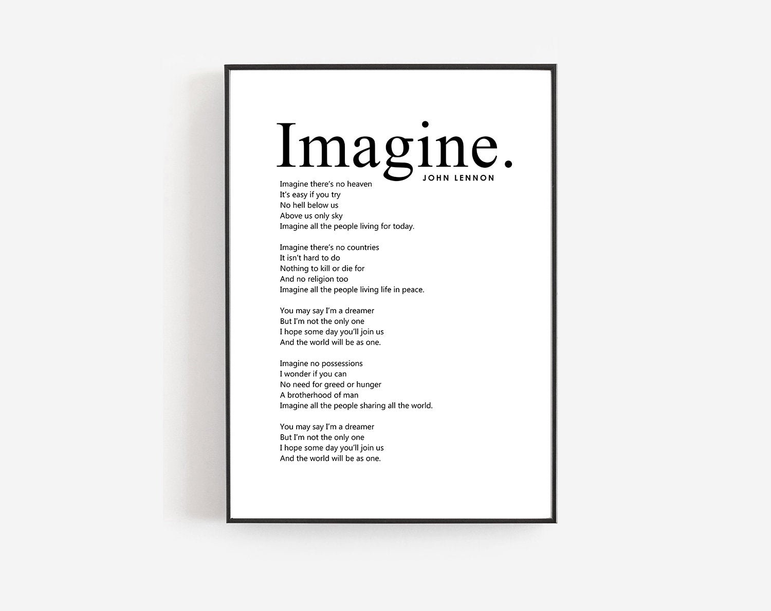 imagine songtext