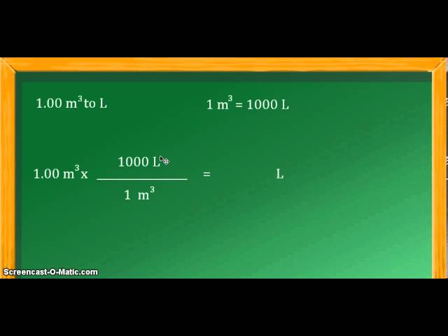 convert l to m3