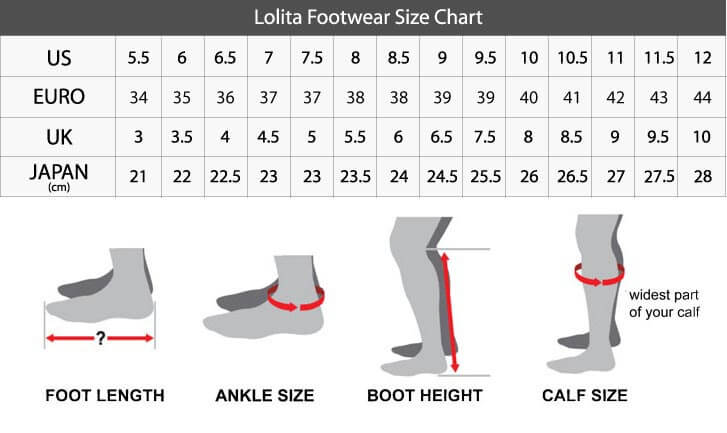 cos shoe size guide