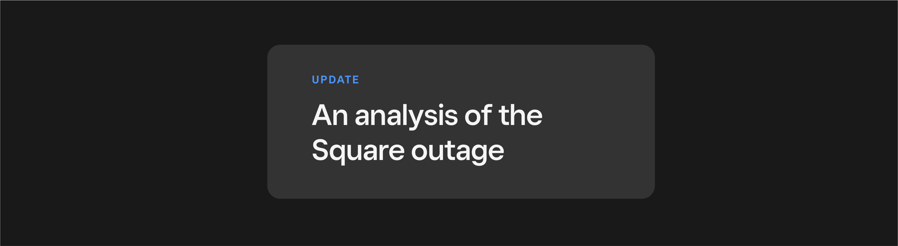 sqaure outage